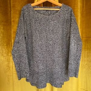 Jones New York Knit Sweater Classic Staple Piece Grey